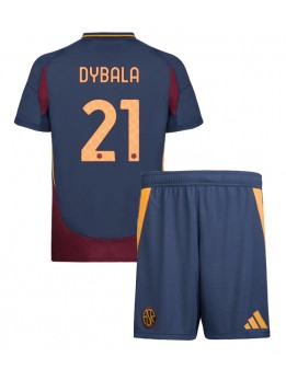 AS Roma Paulo Dybala #21 Dječji Rezervni Dres kompleti 2024-25 Kratak Rukavima (+ kratke hlače)